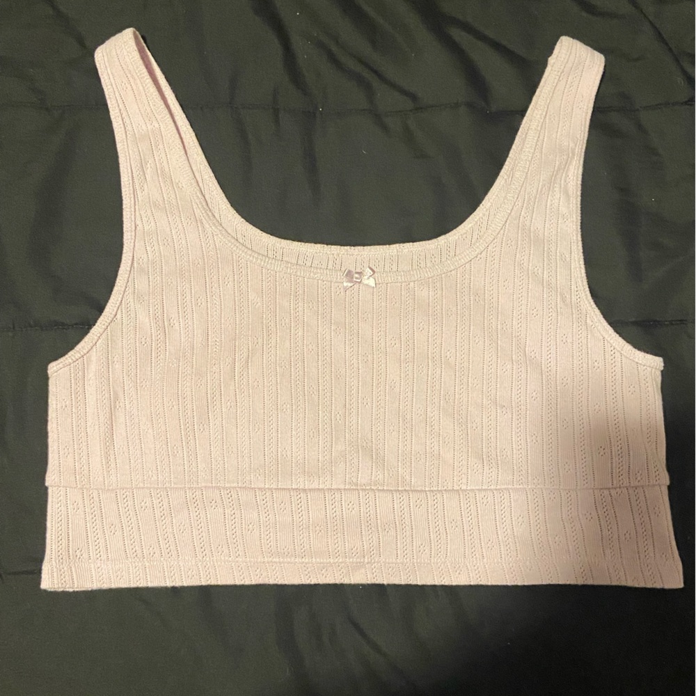 Cute purple ish pick shirt crop top